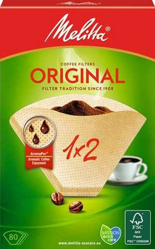 Melitta 1x2, 80 pcs - Coffee filters