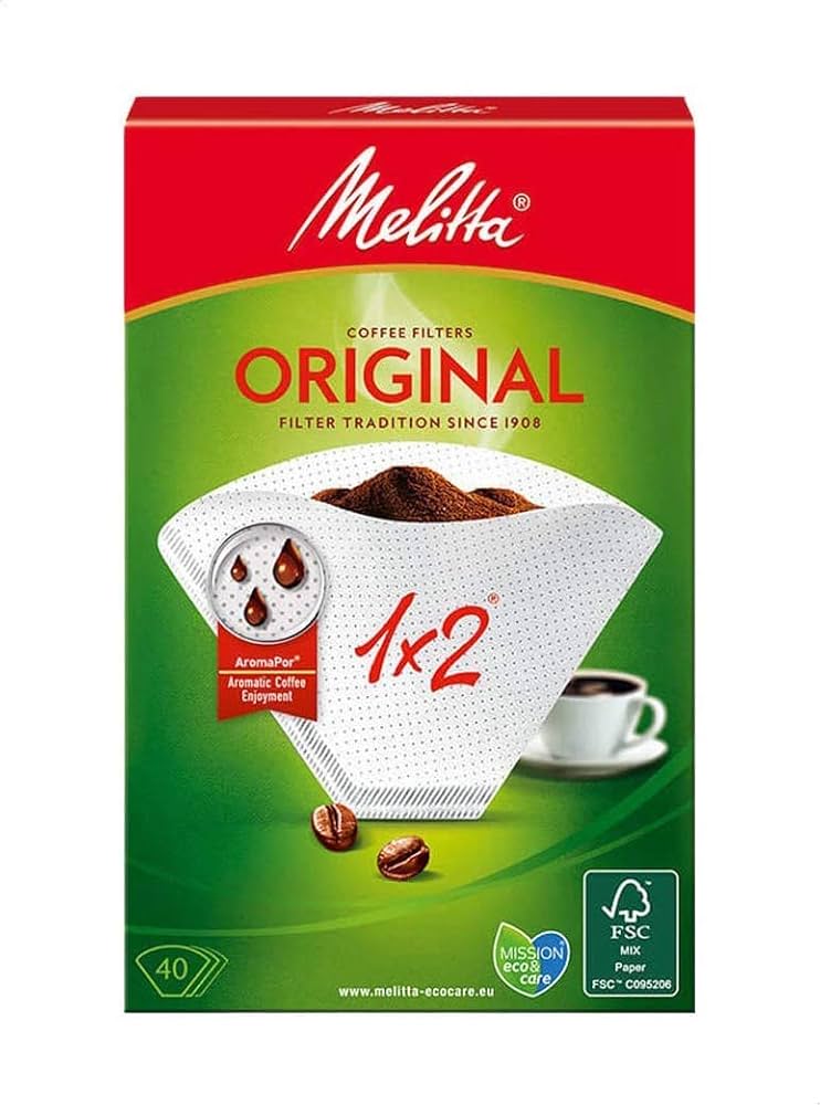 Melitta 1x2, 40 pcs - Coffee filters
