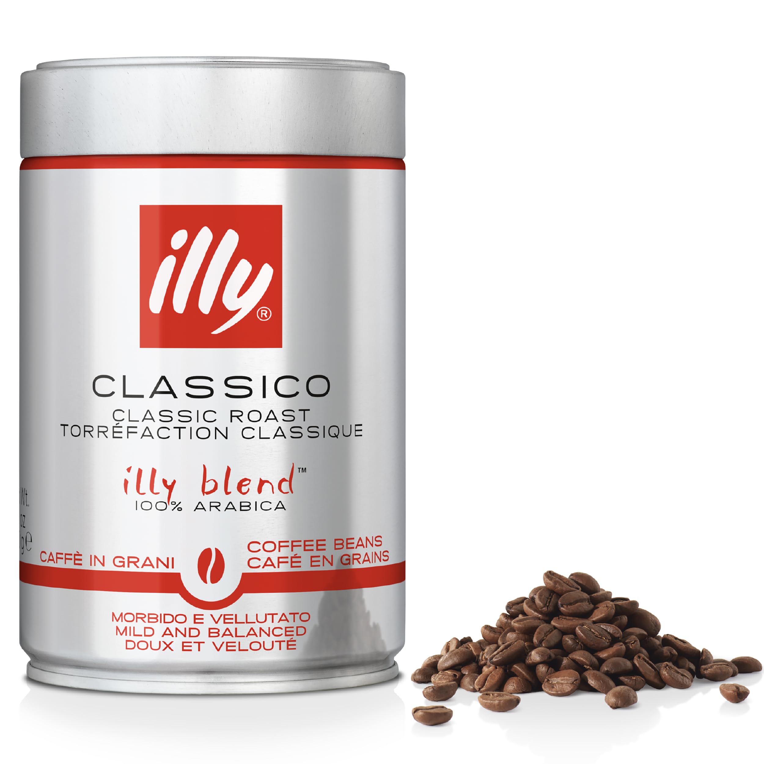 500 grams of illy classico coffee beans 100% arabica