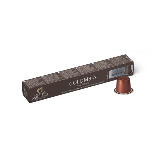 10 aluminum capsules COLOMBIA GARIBALDI Nespresso