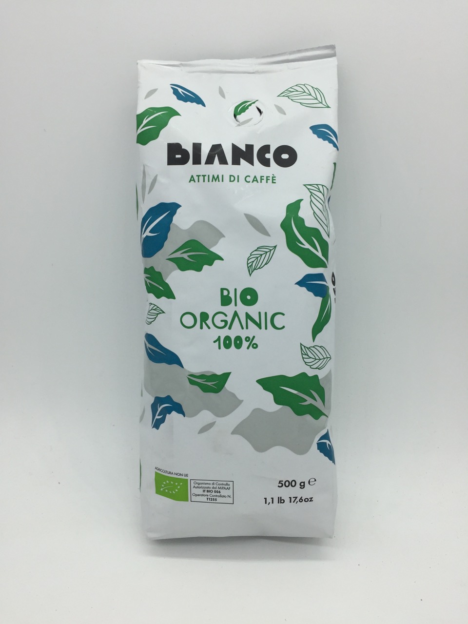 Bianco Bio Organic Coffee Beans 500g