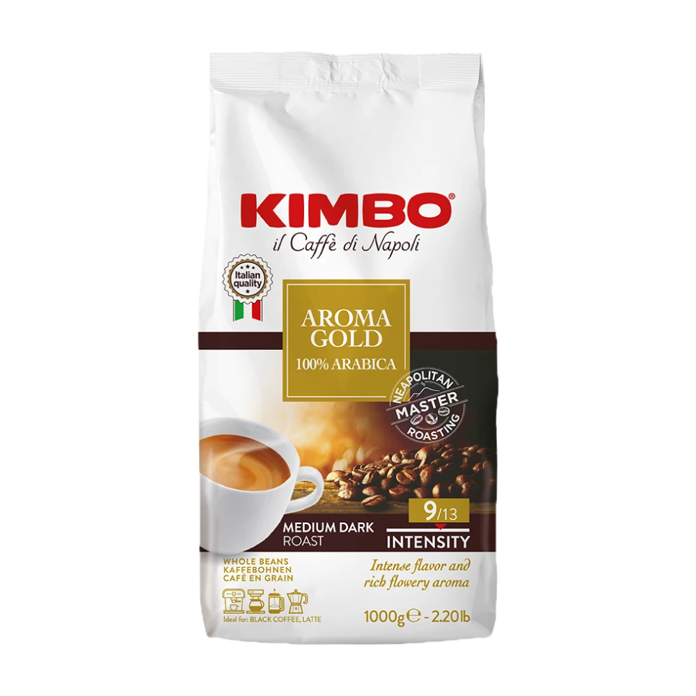 Kimbo Aroma Gold Arabica Coffee Beans 1kg