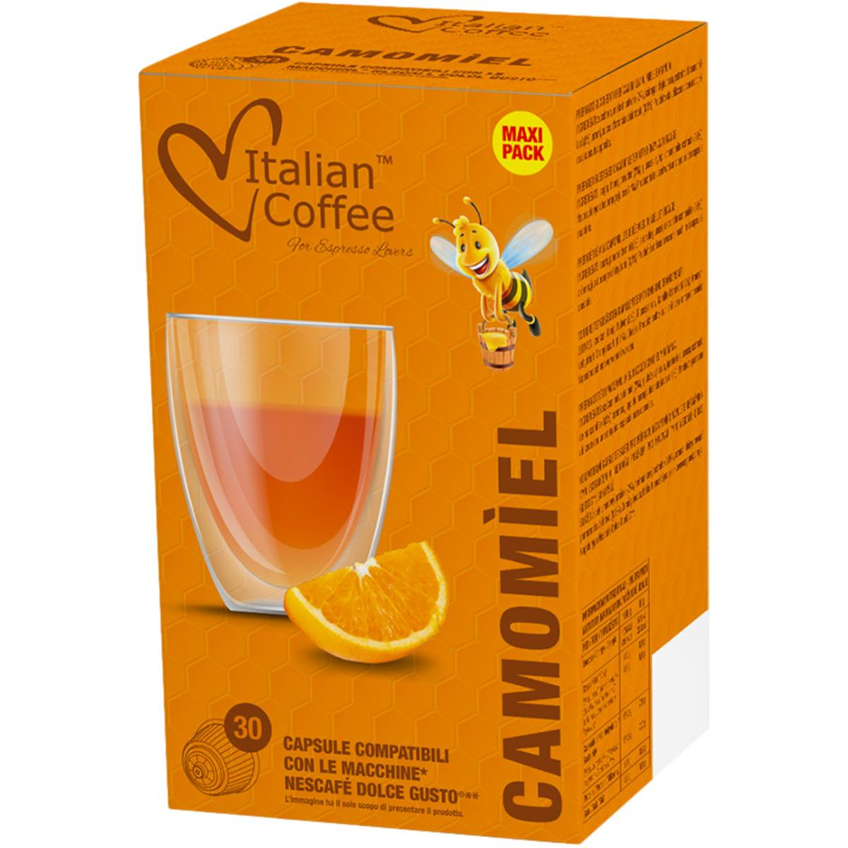 Italian Coffee Dolce Gusto * Chamomile, Honey and Orange Pods 30 Un