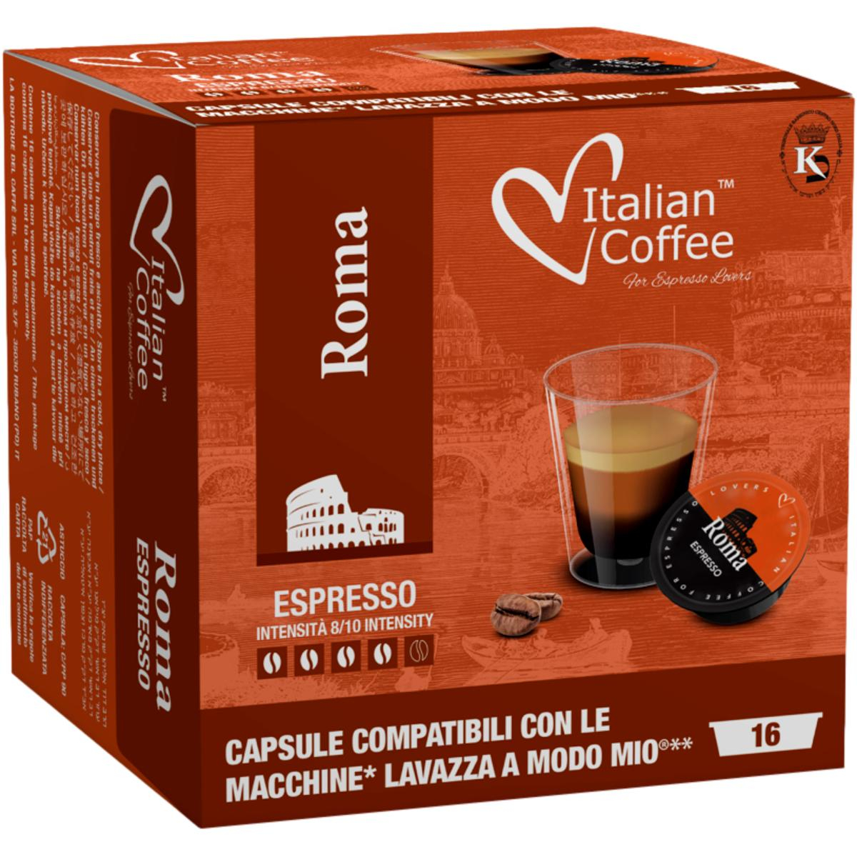 Italian Coffee Lavazza A Modo Mio roma