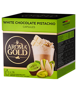 Coffee capsules AROMA GOLD WHITE CHOCOLATE PISTACHIO 256 g
